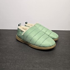 Vionic Tranquil Quilted Puffer Slippers Womens 8 Faux Fur Lining Warm Winter