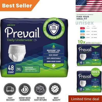 Daily Comfort Disposable Diapers - Unisex XX-Large, Maximum Absorbency, 48 Count