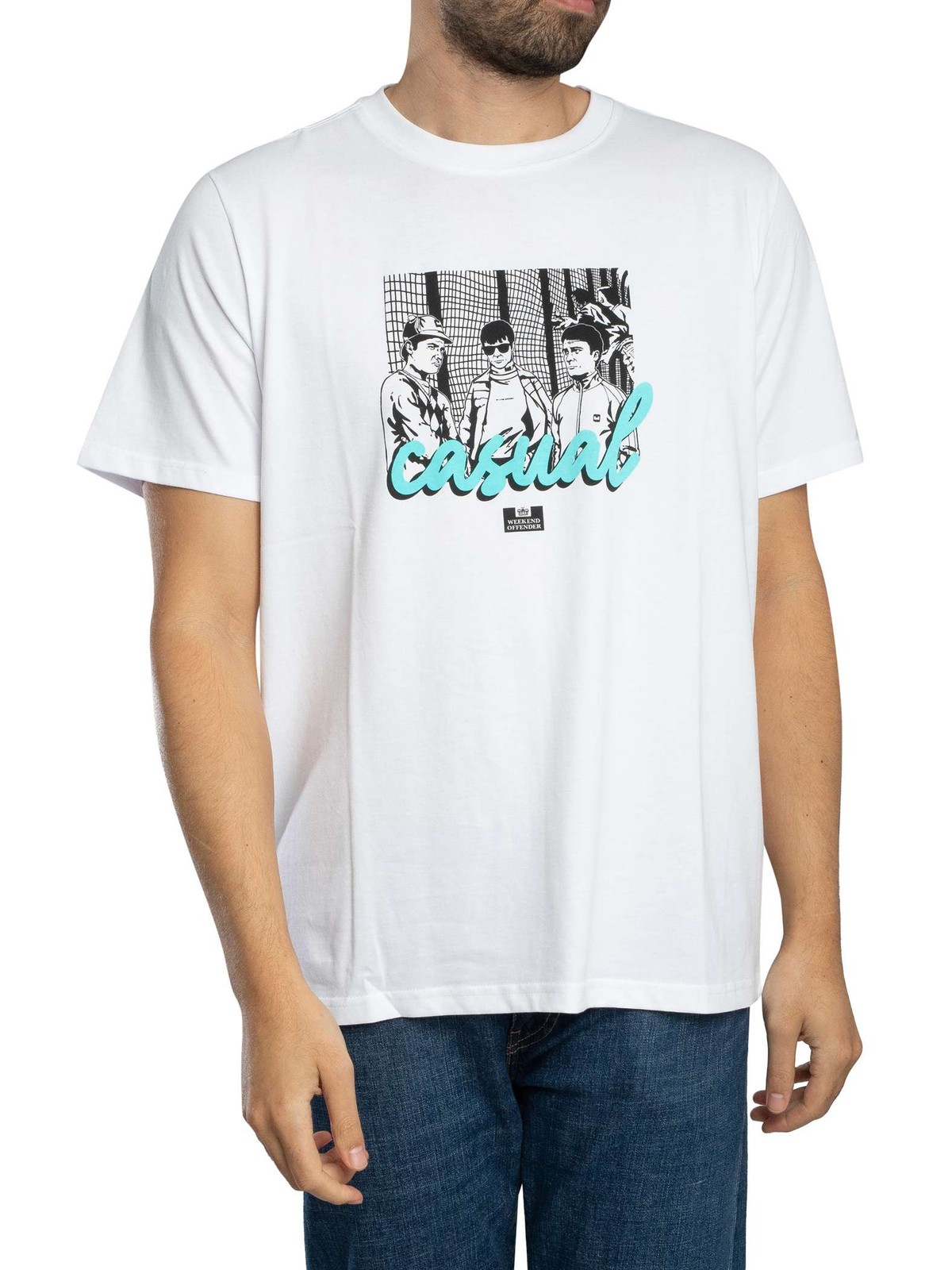 Weekend Offender Men's Terrace Graphic T-Shirt, White