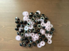 Vintage Lot Toy Teddy Bear Dolls Plastic Safety Eyes & Washers Pink