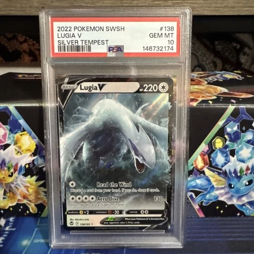 2022 POKEMON SWORD & SHIELD SILVER TEMPEST #138 LUGIA V PSA 10