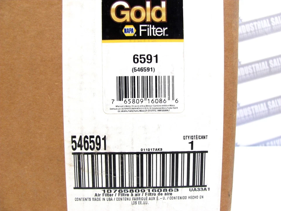 6591 - NAPA GOLD FILTER - HEAVY DUTY AIR FILTER - FIL6591 - 546591-(NEW IN BOX) - Image 3 of 4