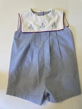 Petit Ami Baby One Piece Outfit Sail Boat Size 6 Months