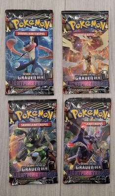 Pokémon Sonne & Mond - Grauen der Lichtfinsternis 4 Booster Packs  