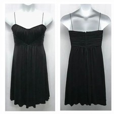 Elie Tahari Saks Fifth Avenue 100% Silk Micro Pleat Cocktail Dress Size Large