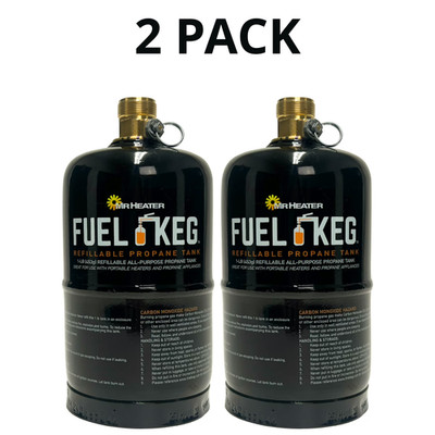 Mr. Heater Fuel Keg 1 lb. / 16 oz. Empty Refillable Propane Tank, 2 Pack