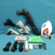 Assorted Mixed Lot of Small Air Guns + Ammo + Parts UNTESTED 