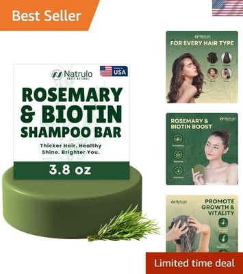 Eco-Friendly Hair Growth Shampoo Bar with Rosemary & Biotin for All Hair Types