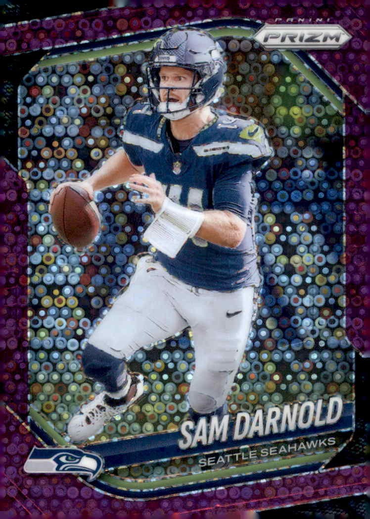 Sam Darnold 2025 Panini Prizm No Huddle Purple #/75