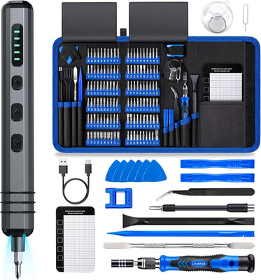 Mini Electric Screwdriver Set 140-IN-1:  Small Electric Screwdriver Cordless - 1