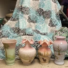 Fenton Hand Painted Vases “Four Seasons” Collectibles w/same creation # (852)