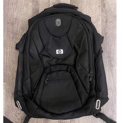 HP Business Laptop Backpack Black Tech Commuter Bag with Padded Sleeve