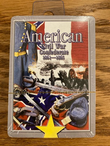 American Civil War Playing Cards Deck Confederate 1861-1865 Brand New Sealed