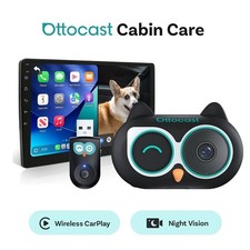 Ottocast Baby Car Camera Monitor 1080PHD Night Vision Rear 150  Wireless CarPlay