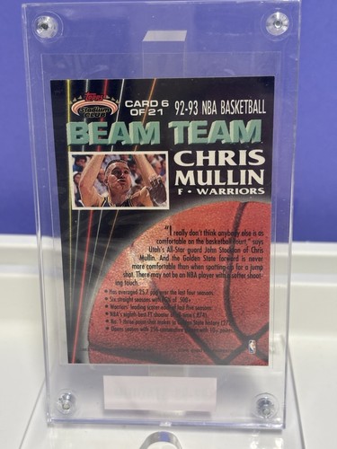 1992-93 Topps Stadium Club - Squadra Beam #6 Chris Mullin '624' - Foto 2 di 2