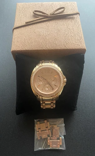 Orologio Donna Michael Kors Acciaio Inox Oro Rosa MK5692 Batteria Nuova