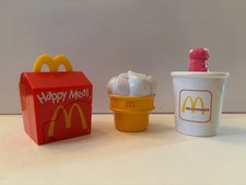 VINTAGE LOT OF 3 - McDonalds Happy Meal Changeables Toys 1990