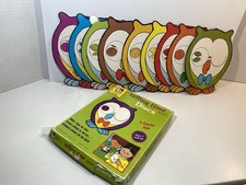 Vintage Telling Time Discs 9 Colorful Owls Trend Level 1 Teaching Tool