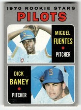 1970 Topps Pilots Rookie Stars Miguel Fuentes Dick Baney #88 MID GRADE ROOKIE