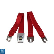 1966-67 Gm A Body B Body Nova Rear Deluxe Lap Seat Belt Red Each 1966-67 Gm A Body B Body Nova Rear Deluxe Lap Seat Belt Red Each