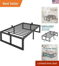 Twin Heavy Duty Bed Frame - 3500 lbs Capacity, Easy Assembly & Noise-Free