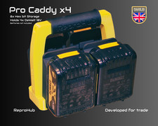 Pro Caddy x4 DeWalt Battery Holder , Tool Storage, 18v, Tough
