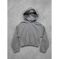 ZARA cropped pullover hoodie with elastic hem size M