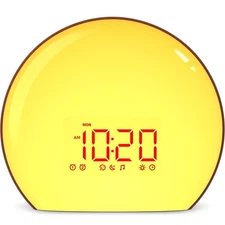 Magicteam Sunrise Alarm Clock Wake Up Clock Natural Sunset Simulation 21 Soot...