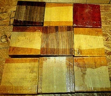 EIGHTEEN (18) KILN DRIED PLATTER BLANKS LUMBER WOOD TURNING 4" X 4" X 2"