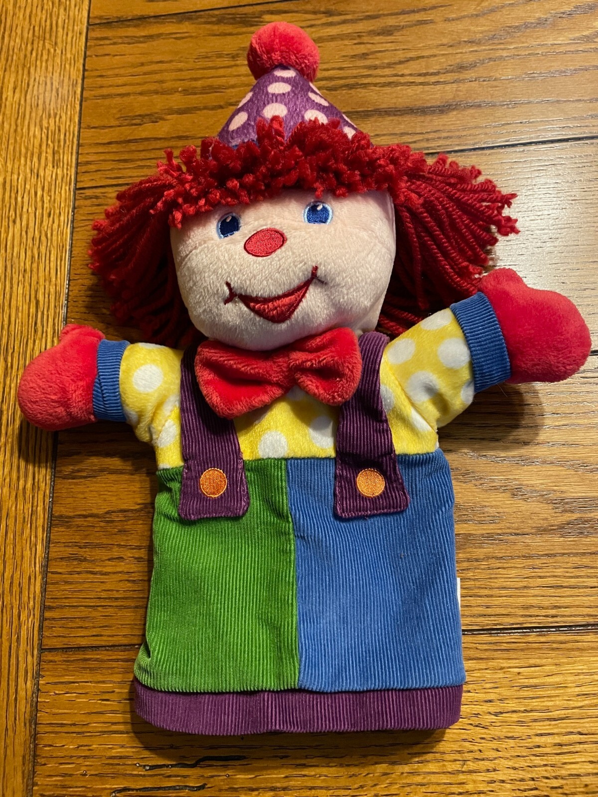 Gymboree Gymbo The Clown Hand Puppet Yarn Hair 13" 2004 eBay