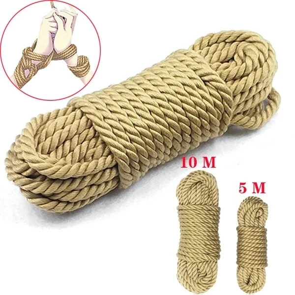 BDSM Thick Hemp Rope Shibari Binding Rope Handcuffs Wrist SM Slave