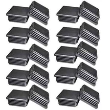 20 Pieces 2 inch Square Tubing End Caps 2"x2" Square Plastic Plugs 2x2 Plasti...
