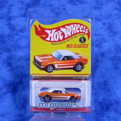 #5634 67 Camaro Spectraflame orange Hot Wheels HWC Neo-Classics Opening Hood - Picture 2 of 14
