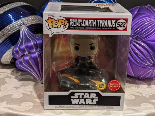 Funko Pop Star Wars Red Saber Series Darth Tyranus #522 Exclusive Glows FP15