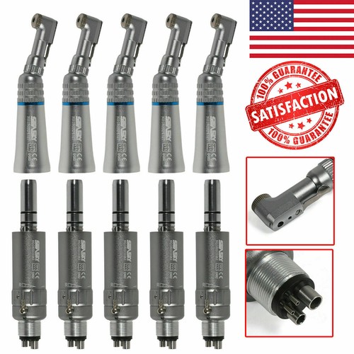 Dental Slow Low Speed Handpiece Contra Angle Latch /Air Motor 4 Hole e/t - Picture 1 of 12