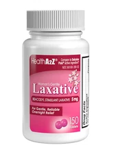 HealthA2Z® Woman's Gentle Laxative | Bisacodyl Stimulant Laxative 5mg | Constipa