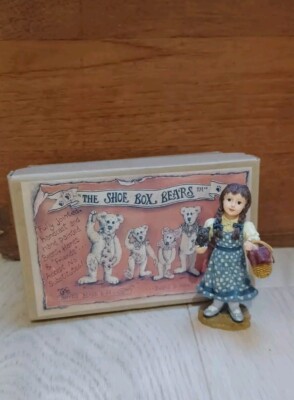 Dorothy-Boyds Bears Zauberer von Oz Resin Schuhkarton Bären #3258