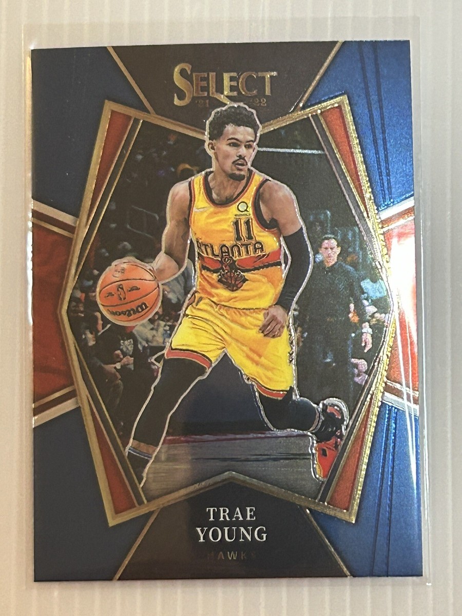 2021-22 Select Trae Young Red Blue Prizm Premiere Level #131