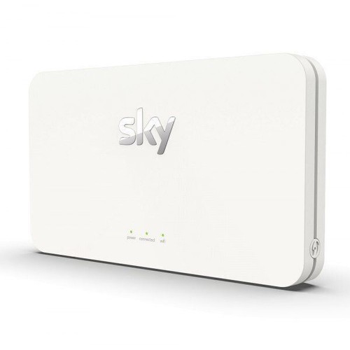 Sky Q ‎Bezprzewodowy szerokopasmowy wzmacniacz sieci światłowodowej Biały Oryginalny produkt Sky SE210 - Zdjęcie 1 z 10