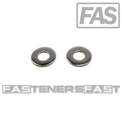 (50) 5/16'' Chrome 18-8 Stainless Steel Flat Washer 3/4 OD - Chrome Flat Washers