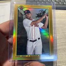 2020 Bowman Chrome 90  Xander Bogaerts Gold Refractor # 15/50