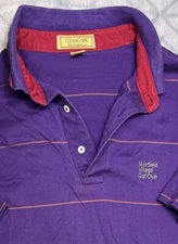 Vtg Golf Shirt CrossCreek Pro Collection Polo Muirfield Village Club USA Men LG