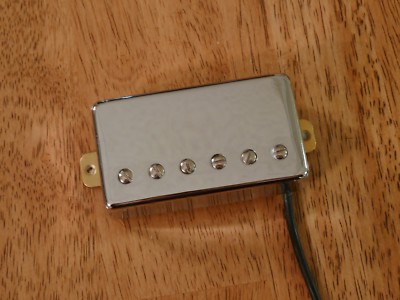 VINTAGE OUTPUT BRIDGE HUMBUCKER CHROME ALNICO 5 MAGNETS FOUR CONDUCTOR WIRE