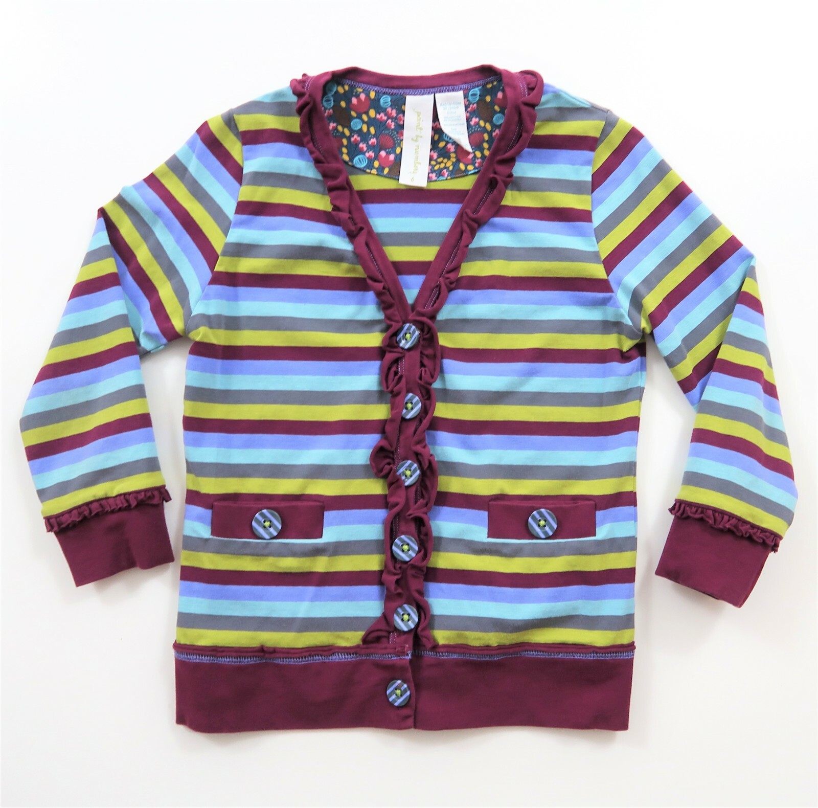 Plum Kitten Cardigan Sweater - Size 