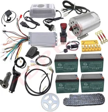 48V 1800W Brushless Motor Kit Controller Battery Electric Go Kart Trike ATV Quad