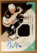 TYLER SEGUIN ROOKIE AUTO JERSEY 2010-11 SPX UD 140/499 RC SP #196 BRUINS/DALLAS