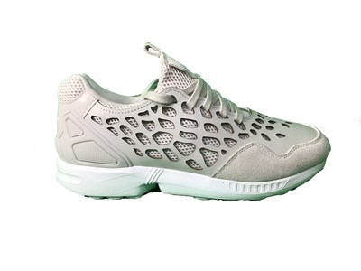 adidas originals womens zx flux lace trainers pearl grey/pearl