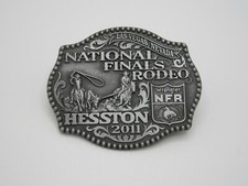 National Finals Rodeo Hesston 2011 NFR Youth Small Cowboy Buckle New Wrangler