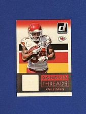 2015 Panini Donruss Threads Knile Davis #DT-KD Game Used Jersey Card Relic