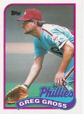 1989 Topps #438 Greg Gross  Philadelphia Phillies + (Yes 3 Free Mystery Cards)